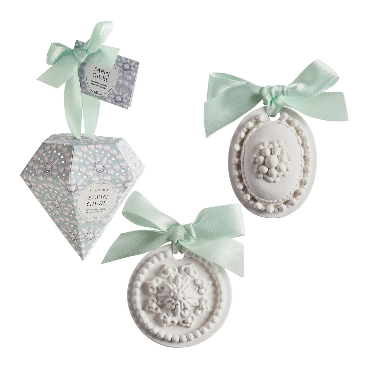 Diamante con cerámicas perfumadas - Pino escarchado - Imagen 5