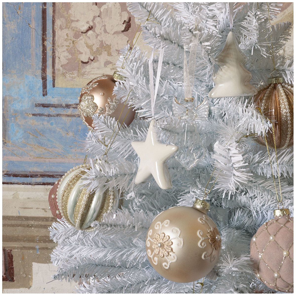 Juego de 3 adornos navideños de cristal de lujo - Imagen 4