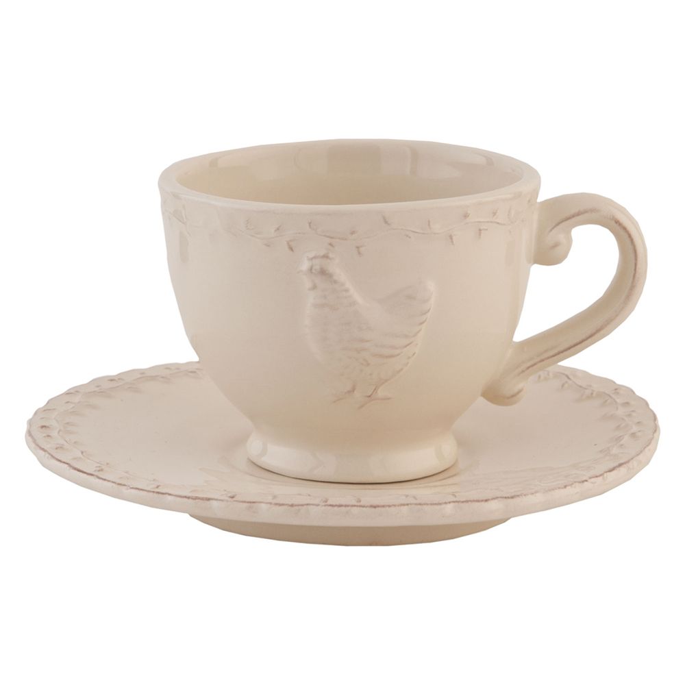 taza con plato estilo shabby chic
