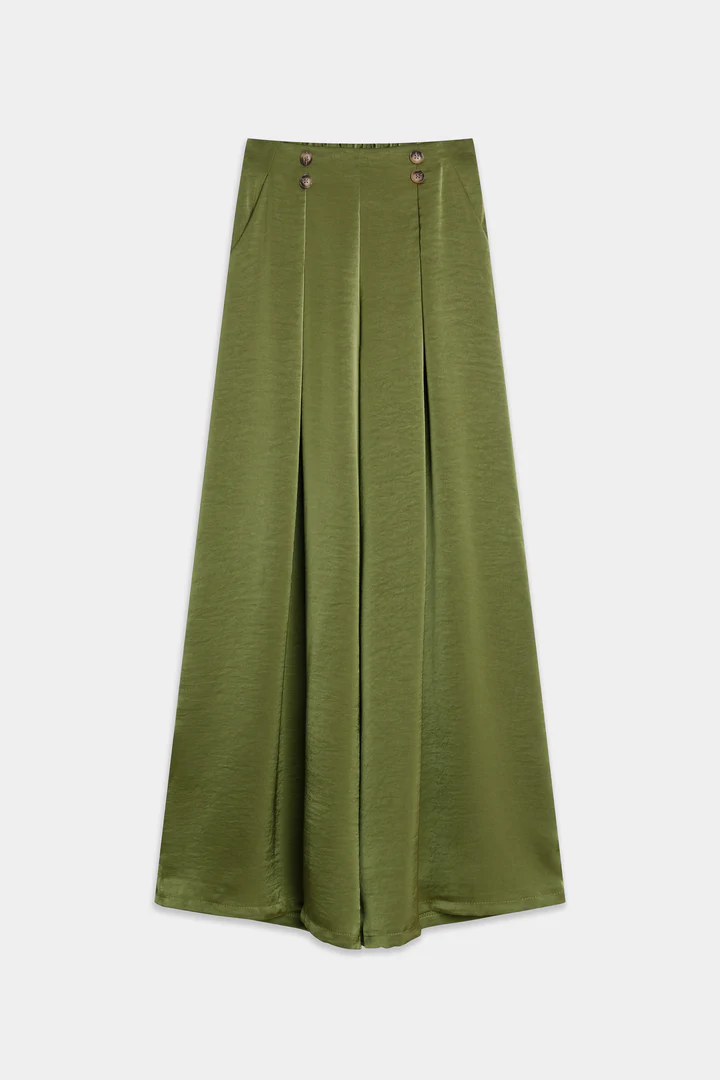 Pantalón satinado beige - Imagen 2